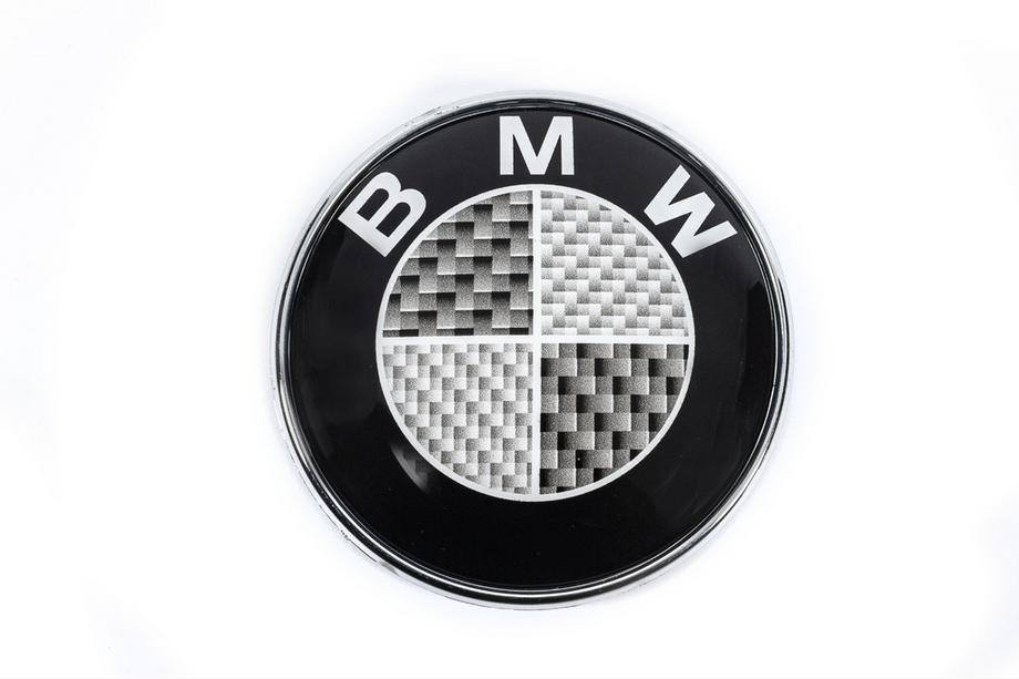 BMW 5 Series E34 1988-1995 Emblema de carbono, Turquia (82mm) Foto 3
