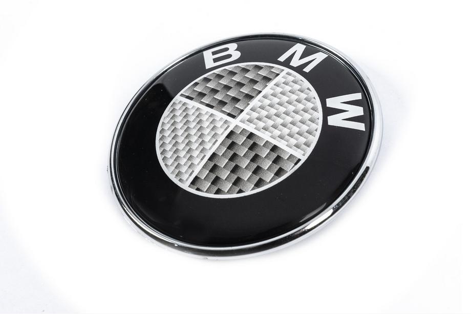 BMW 5 Series E34 1988-1995 Emblema de carbono, Turquia (82mm) Foto 1