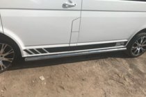 Volkswagen T5 2010-2015 Barras Laterales (2 uds., Acero Inoxidable) foto 4