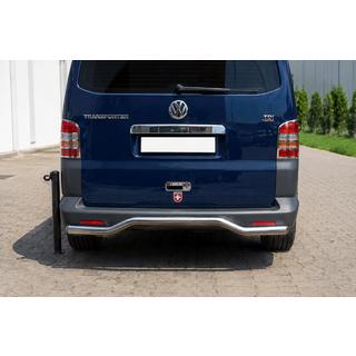 Defensa trasera Wave AK006 acero inoxidable Volkswagen T5 Caravelle 2004-2010