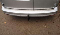 Volkswagen Caddy 2015-2020 Protector de Parachoques Trasero OmsaLine Acero Inoxidable foto 3
