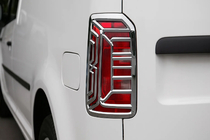 Volkswagen Caddy 2015-2020 Cubiertas cromadas para pilotos traseros (2 uds., plástico) foto 1