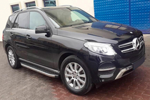 Mercedes GLE/ML class W166 2011-2018 Estribos Laterales BlackLine (2 uds., Aluminio) foto 1