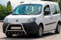 Renault Kangoo 2008–2020 Defensa Delantera WT003/004 (Acero Inoxidable) sin inscripción, 51 mm foto 7