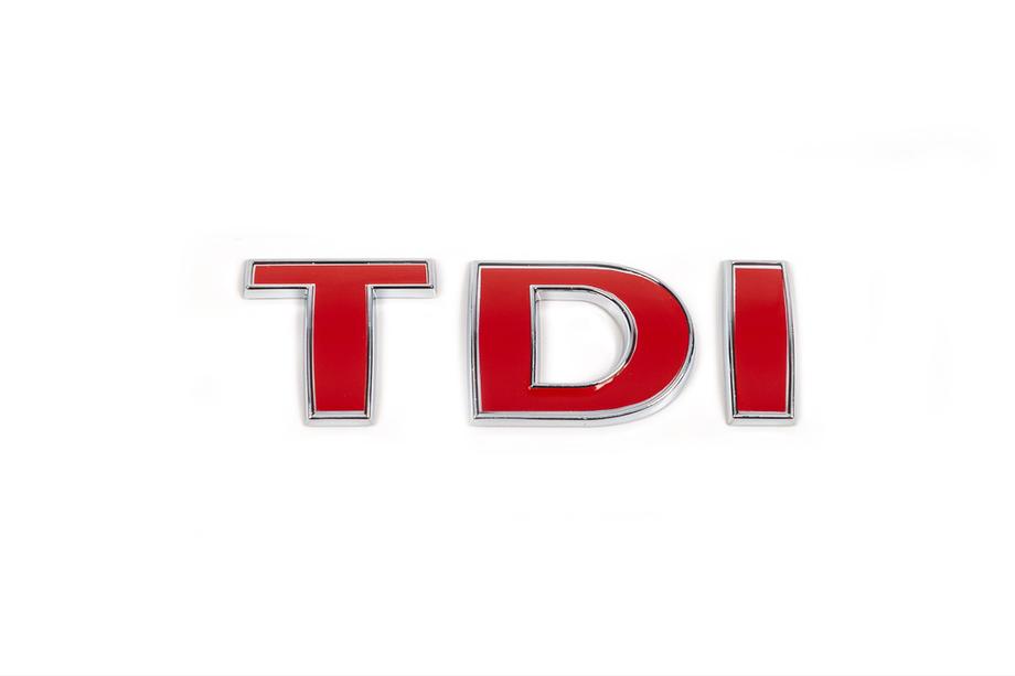 Volkswagen Crafter 2006-2016 Emblema TDI (letra recta) I Roja Foto 2