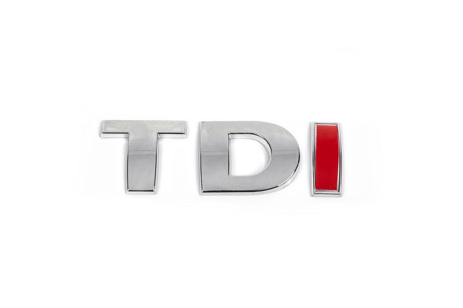 Volkswagen Crafter 2006-2016 Emblema TDI (letra recta) I Roja Foto 3