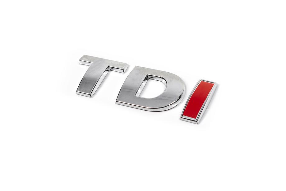 Volkswagen Crafter 2006-2016 Emblema TDI (letra recta) I Roja Foto 6