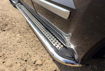 Jeep Grand Cherokee WK 2004-2010 Estribos Laterales Maydos V2 (2 uds, acero inoxidable) foto 8