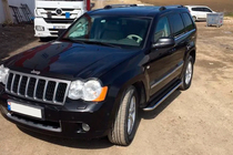 Jeep Grand Cherokee WK 2004-2010 Estribos Laterales Maydos V2 (2 uds, acero inoxidable) foto 2