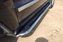 Jeep Grand Cherokee WK 2004-2010 Estribos Laterales Maydos V2 (2 uds, acero inoxidable) foto 6