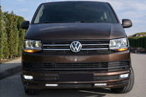Volkswagen T6 2015-2024 Labio de Parachoques Delantero Sport 2-LED 2015-2018 (imprimado para pintar) foto 2