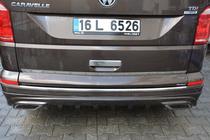Volkswagen T6 2015-2024 Cubierta de parachoques trasero AMG-style (imprimada para pintar) foto 3