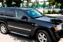 Jeep Grand Cherokee WK 2004-2010 Estribos laterales Allmond Grey (2 uds., aluminio) foto 1