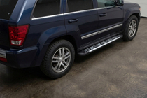 Jeep Grand Cherokee WK 2004-2010 Estribos Laterales Sunrise (2 uds., Aluminio) foto 1