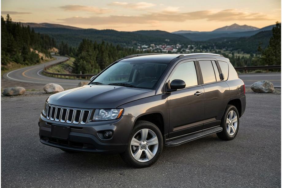 Jeep Compass 2006-2016 Estribos Laterales Bosphorus Black (2 uds., Aluminio) Image