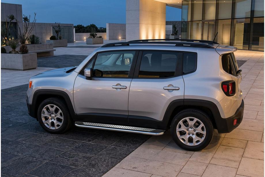 Jeep Renegade 2014- Estribos Laterales Maydos V2 (2 uds, acero inoxidable) Image