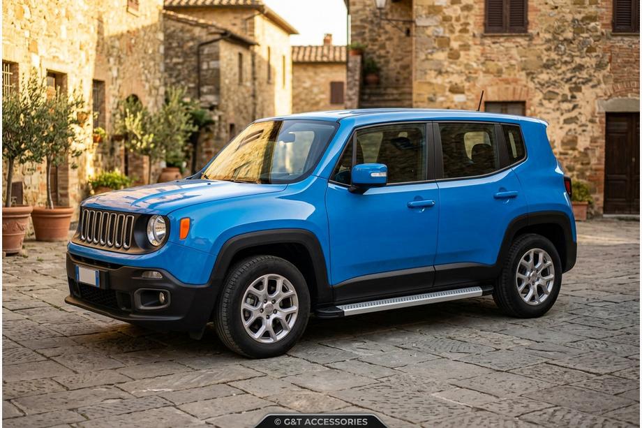 Jeep Renegade 2014- Estribos Laterales Maya V2 (2 uds., Aluminio) Image