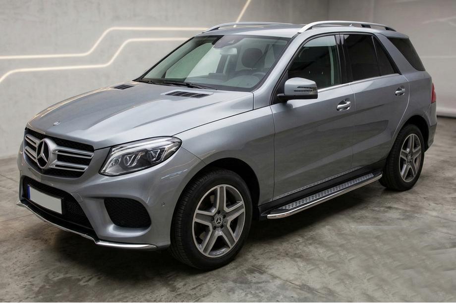 Mercedes GLE/ML class W166 2011-2018 Estribos Laterales Maydos V2 (2 uds, acero inoxidable) Image