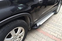 Kia Sorento II XM 2009-2014 Estribos Laterales Allmond Grey (2 uds., Aluminio) 2010-2013 foto 3