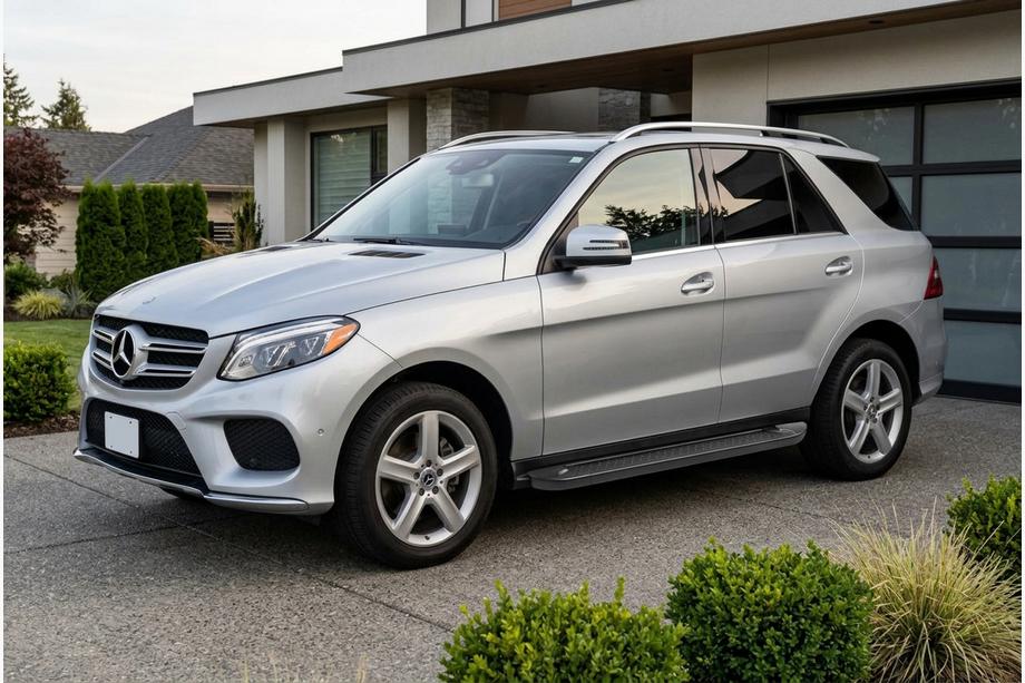 Mercedes GLE/ML class W166 2011-2018 Estribos Laterales Allmond Black (2 uds., Aluminio) Image