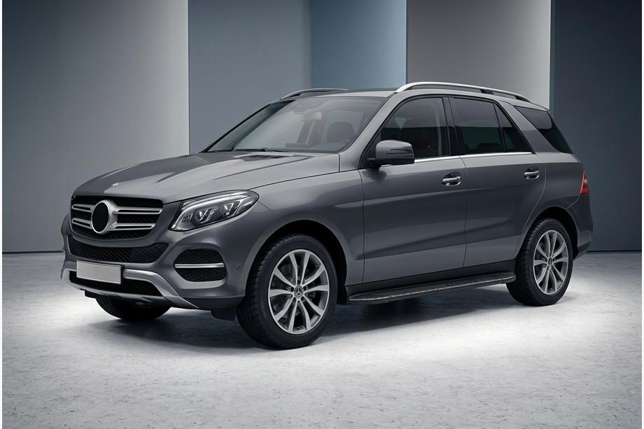 Mercedes GLE/ML class W166 2011-2018 Estribos Laterales Bosphorus Black (2 uds., Aluminio) Image