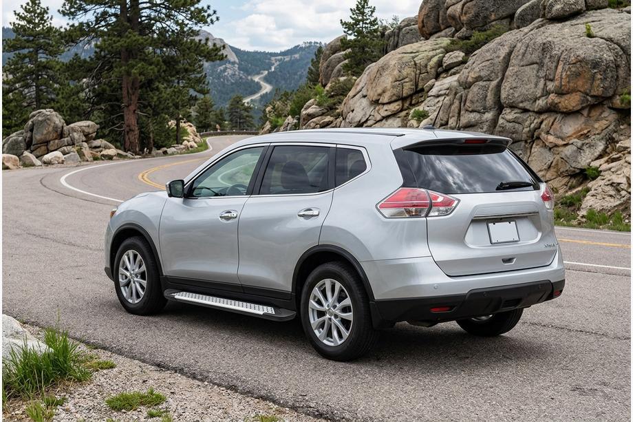 Nissan X-trail T32/Rogue 2014-2021 Estribos laterales Allmond Grey (2 uds., aluminio) Image