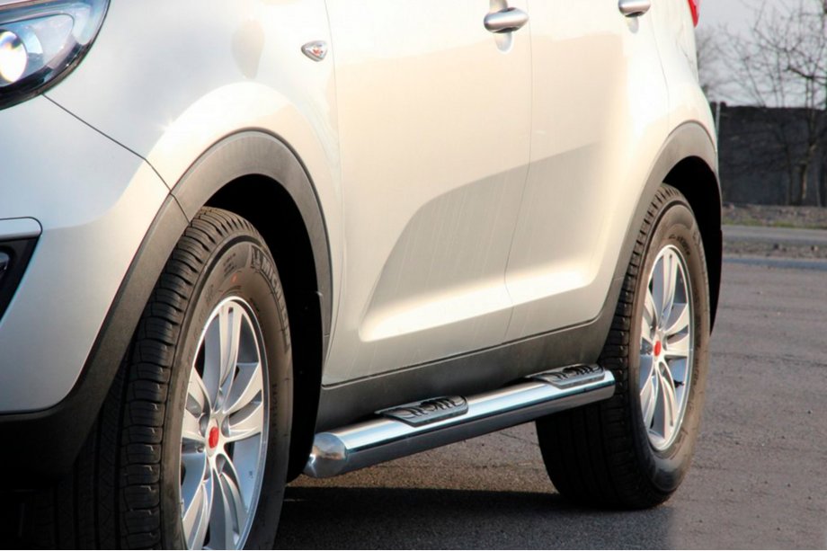 Kia Sportage 2010-2015 Tubos Laterales (2 uds., Acero Inoxidable) Foto 4