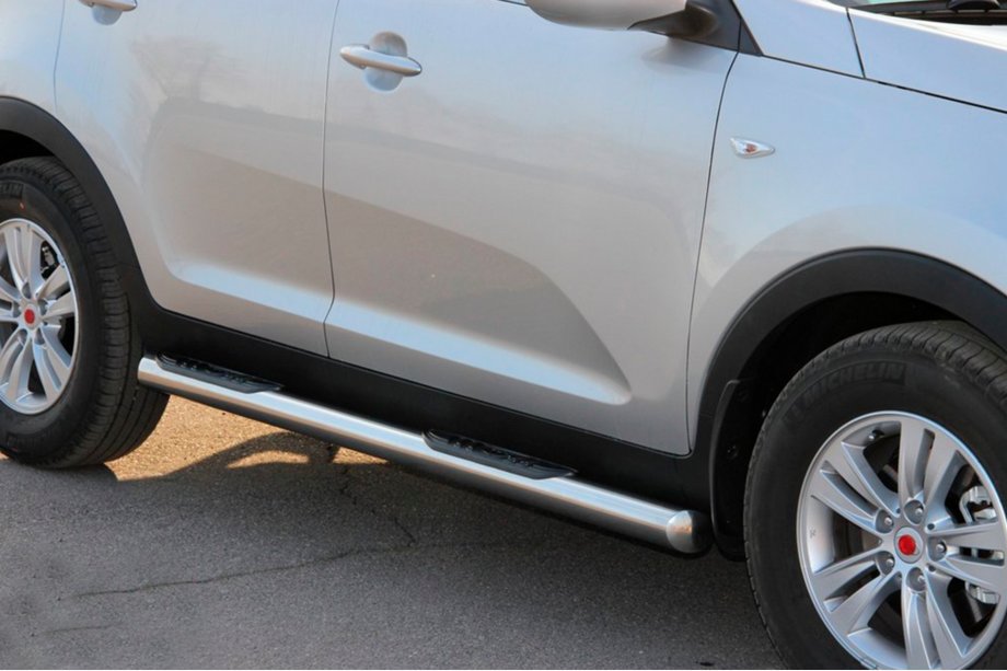Kia Sportage 2010-2015 Tubos Laterales (2 uds., Acero Inoxidable) Foto 2