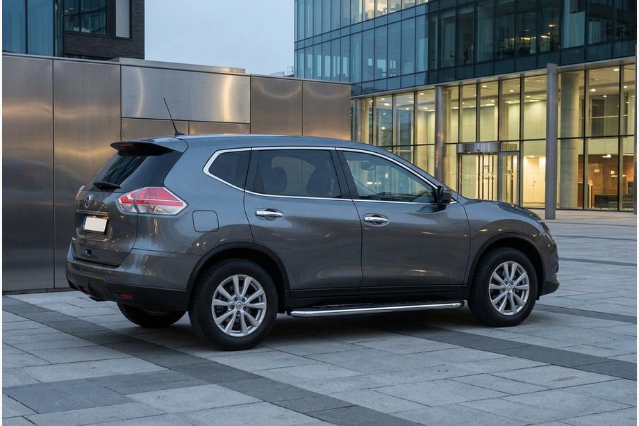 Nissan X-trail T32/Rogue 2014-2021 Estribos Laterales Maydos V1 (2 uds., Aluminio y Acero Inoxidable) Image
