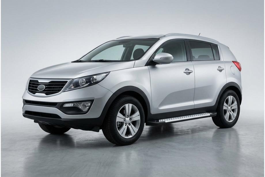 Kia Sportage 2010-2015 Estribos Laterales Allmond Grey (2 uds., Aluminio) Image