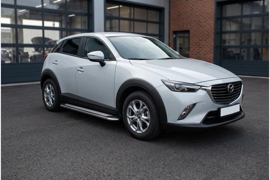 Mazda CX-3 2015- Estribos Laterales Maydos V2 (2 uds, acero inoxidable) Foto 1