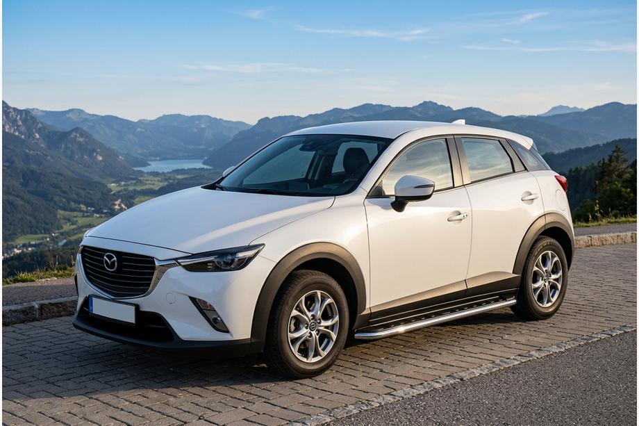Mazda CX-3 2015- Estribos Laterales Maydos V1 (2 uds., Aluminio y Acero Inoxidable) Image