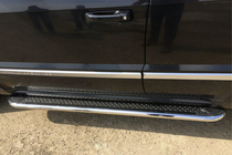 Mercedes GLK class X204 2008-2015 Estribos Laterales Maydos V2 (2 uds, acero inoxidable) foto 1