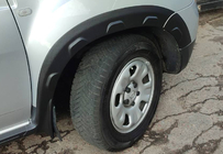 Renault Duster 2008–2017 Aletines de aleta con bordes (8 uds, ABS) DDU - Ucrania foto 11