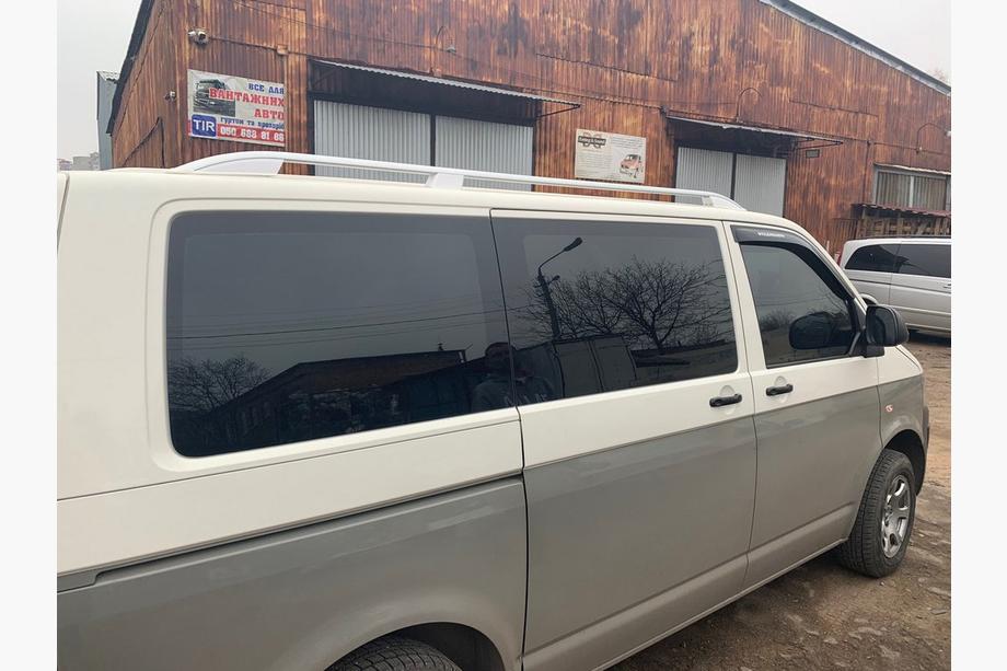 Volkswagen T5 2010-2015 Barras de techo Skyport (blancas) Batalla Corta Foto 13