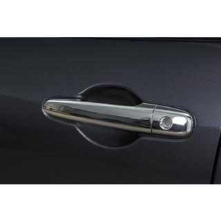 Cubiertas Cromadas para Manijas de Puerta (4 uds, Acero Inoxidable)