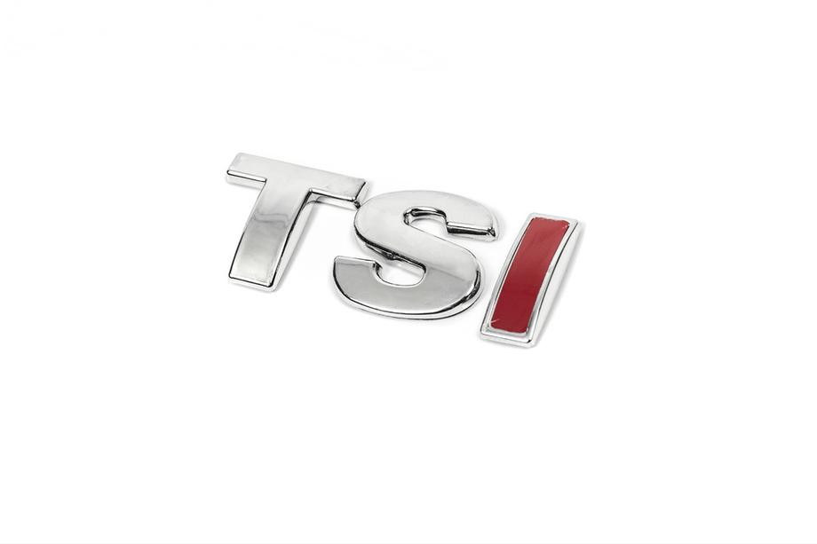 Volkswagen Tiguan 2007-2016 Emblema TSI (fuente recta) Todo Cromo Foto 6