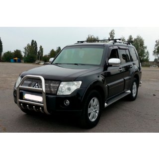 Defensa Delantera QT011 (Acero Inoxidable) Mitsubishi Pajero Wagon IV 2006-2021 foto 1
