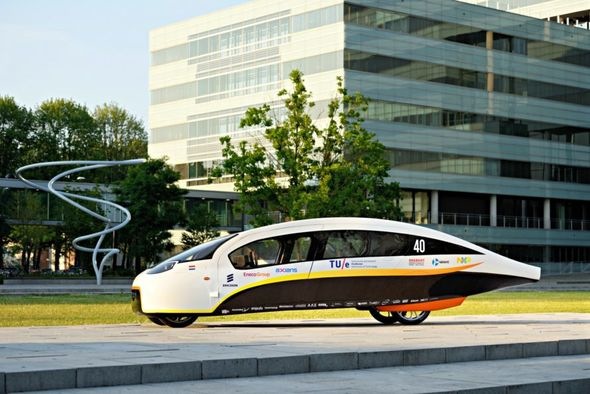 Los estudiantes de los países bajos han inventado inusual vehículo eléctrico