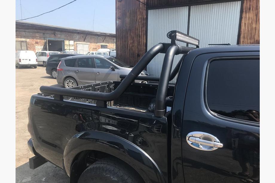 Toyota Hilux 2006-2015 Arco de carrocería (negro) 60mm Foto 6