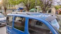 Fiat Doblo I 2005-2010 Barras de Techo Cromadas Base Maxi, Pies de Plástico foto 3