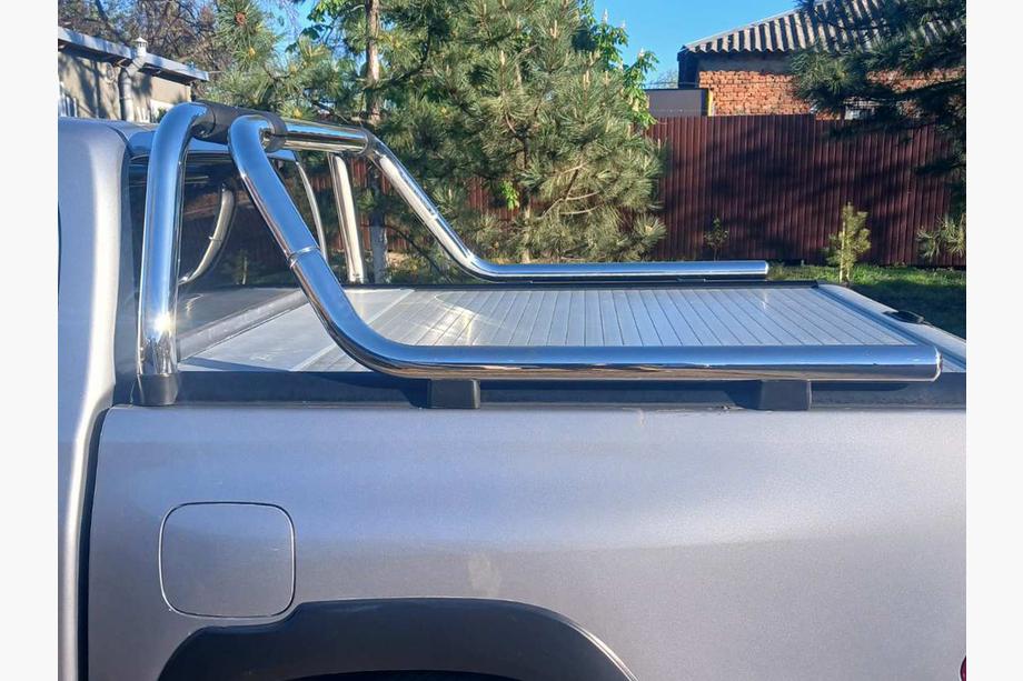 Toyota Hilux 2015- Barra antivuelco de acero inoxidable 70mm Foto 4