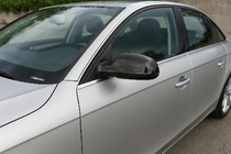 Audi A4 B8 2007-2015 Cubiertas de Espejos 2010-2015 (2pcs, Fibra de Carbono Real) foto 1