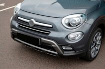 Fiat 500X 2014-2024 Protector de parachoques delantero de acero inoxidable foto 4