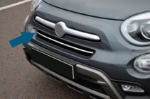 Fiat 500X 2014-2024 Protector de parachoques delantero de acero inoxidable foto 1