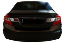 Honda Civic Sedan IX 2011-2016 Moldura cromada sobre la matrícula (acero inoxidable) foto 1