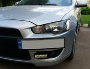 Mitsubishi Lancer X 2008- Soporte de matrícula (plástico) foto 2