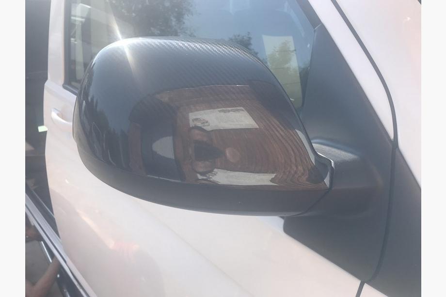 Volkswagen T6 2015-2024 Cubiertas de Espejos (2 uds., Carbono) Efecto carbono Foto 8