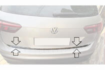 Volkswagen Tiguan 2016-2023 Moldura maletero acero inoxidable Carmos - Acero Inoxidable Turco foto 4