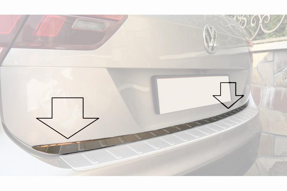 Volkswagen Tiguan 2016-2023 Moldura maletero acero inoxidable Carmos - Acero Inoxidable Turco Image